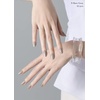 image:imageohora Semi Cured Gel Nail Strips N Bare Gray  Works with Any UVLED Lamps SalonQuality Long Lasting Easy to Apply amp Remove  Includes 2 Prep Pads Nail File amp Wooden Stick