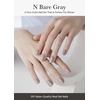 image:imageohora Semi Cured Gel Nail Strips N Bare Gray  Works with Any UVLED Lamps SalonQuality Long Lasting Easy to Apply amp Remove  Includes 2 Prep Pads Nail File amp Wooden Stick