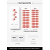 image:imageohora Semi Cured Gel Nail Strips N Basic Nails no1  Red Ombre Works with Any UVLED Lamps SalonQuality Long Lasting Easy to Apply amp Remove  Includes 2 Prep Pads Nail File amp Wooden Stick