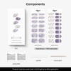 image:imageohora Semi Cured Gel Nail Strips N Dreamy Rose  Magnet Marble Purple Works with Any Lamps SalonQuality Long Lasting Easy to Apply amp Remove  Includes 2 Prep Pads Nail File amp Wooden Stick