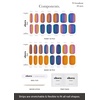 image:imageohora Semi Cured Gel Nail Strips N Gradient  Blue Ombre Works with Any UVLED Lamps SalonQuality Long Lasting Easy to Apply amp Remove  Includes 2 Prep Pads Nail File amp Wooden Stick