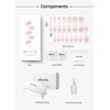 image:imageohora Semi Cured Gel Nail Strips N Mulberry  Red Ombre Works with Any UVLED Lamps SalonQuality Long Lasting Easy to Apply amp Remove  Includes 2 Prep Pads Nail File amp Wooden StickN Essential French Starter Kit