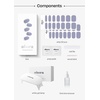image:imageohora Semi Cured Gel Nail Strips N Mulberry  Red Ombre Works with Any UVLED Lamps SalonQuality Long Lasting Easy to Apply amp Remove  Includes 2 Prep Pads Nail File amp Wooden StickN Cream Cloud Starter Kit