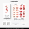 image:imageohora Semi Cured Gel Nail Strips N Petite Bouquet  Pattern Red Pink Works with Any Lamps SalonQuality Long Lasting Easy to Apply amp Remove  Includes 2 Prep Pads Nail File amp Wooden Stick