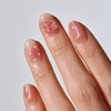 image:imageohora Semi Cured Gel Nail Strips N Sweet Bow  Marble Magnet Pink Gold Works with Any Lamps SalonQuality Long Lasting Easy to Apply amp Remove  Includes 2 Prep Pads Nail File amp Wooden Stick
