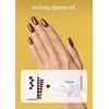 image:imageohora SemiCured Gel Nail Strips Value Set N Chilly Starter Kit Includes Full Size Lamp and Mini Remover SalonQuality Long Lasting Easy to Apply amp Remove