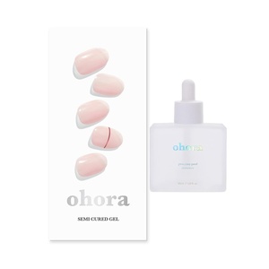 image:imageohora Easy Peel Remover  Nail Gel Polish Remover  Semi Cured Gel Nail Strips N Basic Nails no11 Bundle