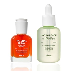image:imageohora Nail Recovery Duo  Restore amp Strengthen Brittle Nails  Includes Natural Glow Water Syrup Nail Strengthener 15mL Apricot amp Green Tea 3in1 Remover 50mL for Healthy Shiny Nails