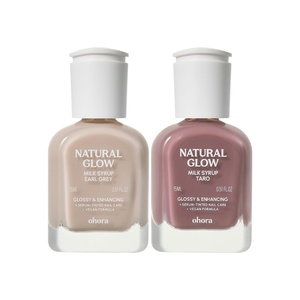 image:imageohora Natural Glow Syrup Nail Strengthener Set Earl Grey amp Taro  Professional SalonQuality Nail Care