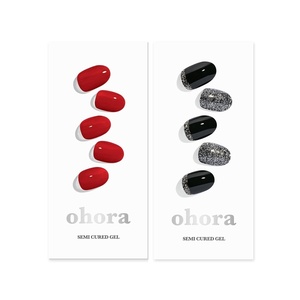 image:imageohora Semi Cured Gel Nail Set of 2 N Addict amp N Party Night  Professional SalonQuality Nail Care
