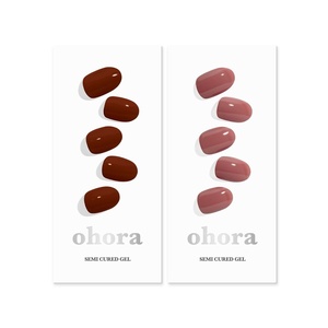 image:imageohora Semi Cured Gel Nail Set of 2 N Chilly amp N Cream Rose  Professional SalonQuality Nail Care