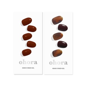 image:imageohora Semi Cured Gel Nail Set of 2 N Chilly amp N Pumpkin Swirl  Professional SalonQuality Nail Care