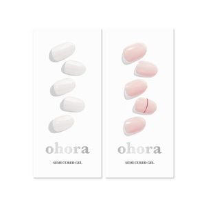 image:imageohora Semi Cured Gel Nail Set of 2 N Clean White amp N Basic Nails no11  Professional SalonQuality Nail Care