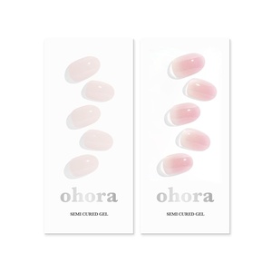 image:imageohora Semi Cured Gel Nail Set of 2 N Cream Light amp N Clean Girl  Professional SalonQuality Nail Care  Easy to Use Comfortable Curing and Easy to Remove