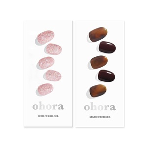 image:imageohora Semi Cured Gel Nail Set of 2 N Pixie Dust amp N Pumpkin Swirl  Professional SalonQuality Nail Care