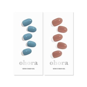 image:imageohora Semi Cured Gel Nail Set of 2 N Washing Jean amp N Bare Brick  Professional SalonQuality Nail Care
