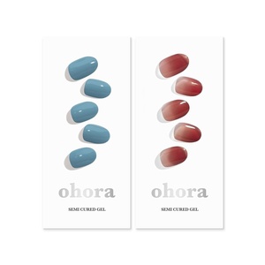 image:imageohora Semi Cured Gel Nail Set of 2 N Washing Jean amp N Fig Jam  Professional SalonQuality Nail Care