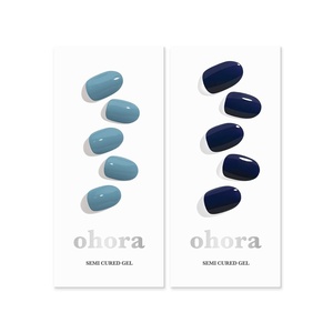 image:imageohora Semi Cured Gel Nail Set of 2 N Washing Jean amp N Royal Navy  Professional SalonQuality Nail Care