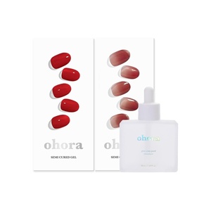 image:imageohora Semi Cured Gel Nail Set of 3 N Addict amp N Fig Jam amp Easy Peel Remover  Professional SalonQuality Nail Care