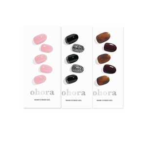 image:imageohora Semi Cured Gel Nail Set of 3 N Cream Pink amp N Party Night amp N Pumpkin Swirl  Professional SalonQuality Nail Care