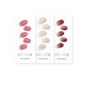 image:imageohora Semi Cured Gel Nail Set of 3 N Juliet amp N Sparkle Glam amp N Fig Jam  Professional SalonQuality Nail Care