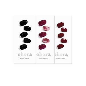image:imageohora Semi Cured Gel Nail Set of 3 N Onyx amp N Mulberry amp N Classic Burgundy  Professional SalonQuality Nail Care