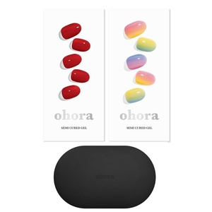 image:imageohora Semi Cured Gel Portable Starter Set N Addict amp N Pastel amp Portable Gel Lamp  Professional SalonQuality Nail Care