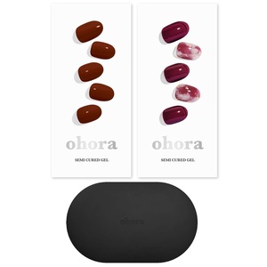 image:imageohora Semi Cured Gel Portable Starter Set N Chilly amp N Mulberry amp Portable Gel Lamp  Professional SalonQuality Nail Care