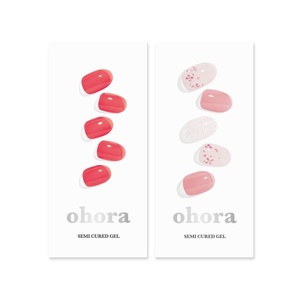 image:imageohora Semi Cured Gel Valentines Day Set N Tint Red amp N Rose Diamond  Professional SalonQuality Nail Care  Easy to Use Comfortable Curing and Easy to Remove