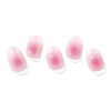 image:imageohora Semi Cured Gel Nail Strips N Aurora French  Pink Ombre Works with Any UVLED Lamps SalonQuality Long Lasting Easy to Apply amp Remove  Includes 2 Prep Pads Nail File amp Wooden Stick