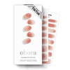 image:imageohora Semi Cured Gel Nail Strips N Tulip Wash  Ombre Pink Gold Works with Any Lamps SalonQuality Long Lasting Easy to Apply amp Remove  Includes 2 Prep Pads Nail File amp Wooden Stick