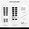 image:imageohora Gel Press On Nails Classic Black  Medium Oval Solid Black  100 Real Gel No UV Lamp No Glue NonToxic  15 Sizes 30 Tips  14Day Waterproof Beginner Friendly