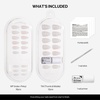 image:imageohora Gel Press On Nails Croc Crush  Medium Oval Art Beige  100 Real Gel No UV Lamp No Glue NonToxic  15 Sizes 30 Tips  14Day Waterproof Beginner Friendly