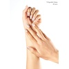 image:imageohora Semi Cured Gel Nail Strips N Afterglow  Blue Glitter Works with Any UVLED Lamps SalonQuality Long Lasting Easy to Apply amp Remove  Includes 2 Prep Pads Nail File amp Wooden StickN Sparkle Glam