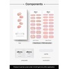 image:imageohora Semi Cured Gel Nail Strips N Afterglow  Blue Glitter Works with Any UVLED Lamps SalonQuality Long Lasting Easy to Apply amp Remove  Includes 2 Prep Pads Nail File amp Wooden StickN Lazy Sunday