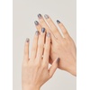 image:imageohora Semi Cured Gel Nail Strips N Afterglow  Blue Glitter Works with Any UVLED Lamps SalonQuality Long Lasting Easy to Apply amp Remove  Includes 2 Prep Pads Nail File amp Wooden StickN Gleam Blue