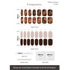 image:imageohora Semi Cured Gel Nail Strips N Brown Sugar  Brown Patterned Works with UVLED Lamps SalonQuality Long Lasting Easy to Apply amp Remove  Includes 2 Prep Pads Nail File amp Wooden Stick