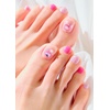 image:imageohora Semi Cured Gel Pedi Strips P Pink Bell  Works with Any Lamps SalonQuality Long Lasting Easy to Apply amp Remove  Includes 2 Prep Pads Nail File amp Wooden StickP Pink Bell