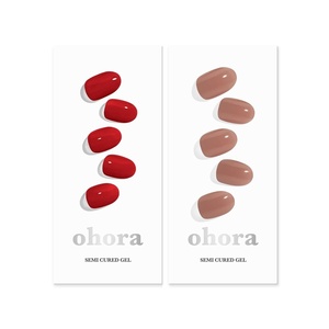image:imageohora Semi Cured Gel Nail Set of 2 N Addict amp N Bare Brick  Professional SalonQuality Nail Care