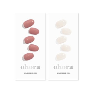 image:imageohora Semi Cured Gel Nail Set of 2 N Ash Pink amp N Cream Cotton  Professional SalonQuality Nail Care  Easy to Use Comfortable Curing and Easy to Remove 