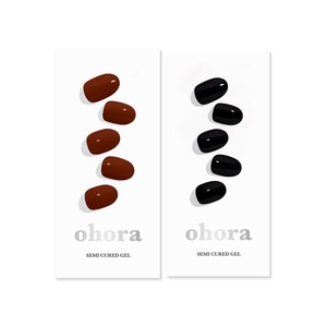 image:imageohora Semi Cured Gel Nail Set of 2 N Chilly amp N Onyx  Professional SalonQuality Nail Care
