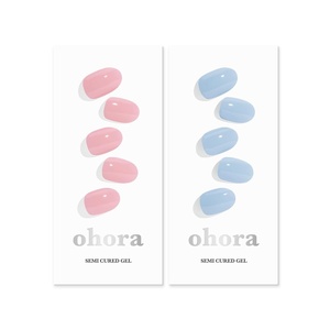 image:imageohora Semi Cured Gel Nail Set of 2 N Cream Pink amp N Cream Sky  Professional SalonQuality Nail Care