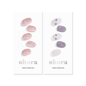 image:imageohora Semi Cured Gel Nail Set of 2 N Pixie Dust amp N Dancing Flower  Professional SalonQuality Nail Care