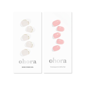image:imageohora Semi Cured Gel Nail Set of 2 N Sylph amp N Bare Pink  Professional SalonQuality Nail Care  Easy to Use Comfortable Curing and Easy to Remove