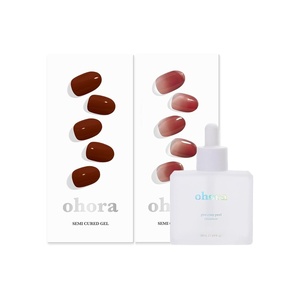 image:imageohora Semi Cured Gel Nail Set of 3 N Chilly amp N Fig Jam amp Easy Peel Remover  Professional SalonQuality Nail Care