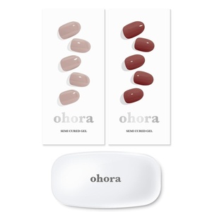image:imageohora Semi Cured Gel Nail Set of 3 N Cream Beige amp N Brick amp Gel Lamp  Professional SalonQuality Nail Care
