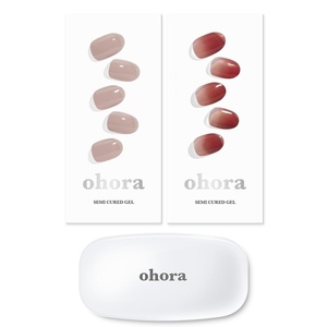 image:imageohora Semi Cured Gel Nail Set of 3 N Cream Beige amp N Fig Jam amp Gel Lamp  Professional SalonQuality Nail Care