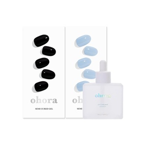 image:imageohora Semi Cured Gel Nail Set of 3 N Onyx amp N Cream Sky amp Easy Peel Remover  Professional SalonQuality Nail Care