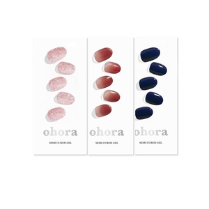 image:imageohora Semi Cured Gel Nail Set of 3 N Pixie Dust amp N Fig Jam amp N Royal Navy  Professional SalonQuality Nail Care