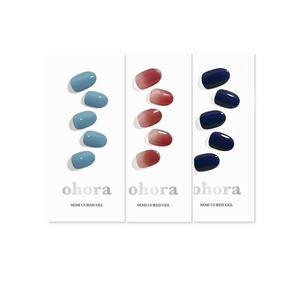 image:imageohora Semi Cured Gel Nail Set of 3 N Washing Jean amp N Fig Jam amp N Royal Navy  Professional SalonQuality Nail Care